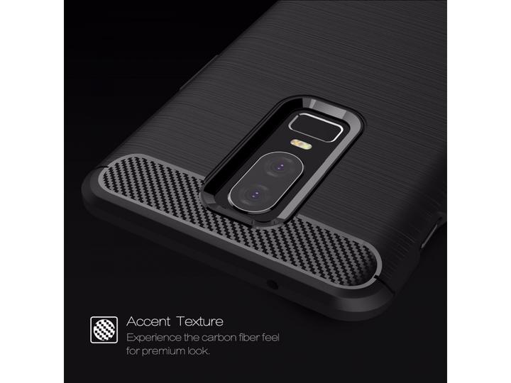 Produktbild Screenguard OnePlus 6 Hülle Carbon Brushed Soft TPU (OnePlus 6)