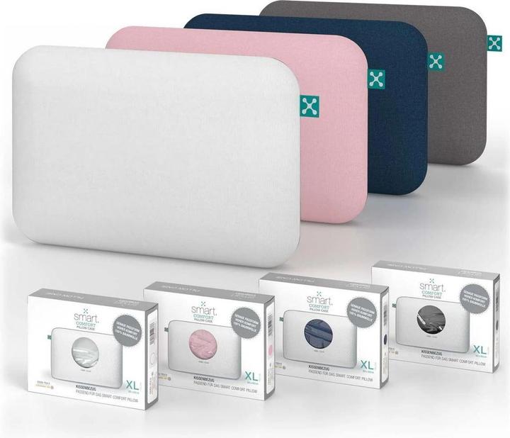 Produktbild Smartsleep Kopfkissenbezug Comfort XL 60 x 40 x 13.5 cm, Grau (Kopfkissenbezug, 60 x 40 x 13.5 cm)