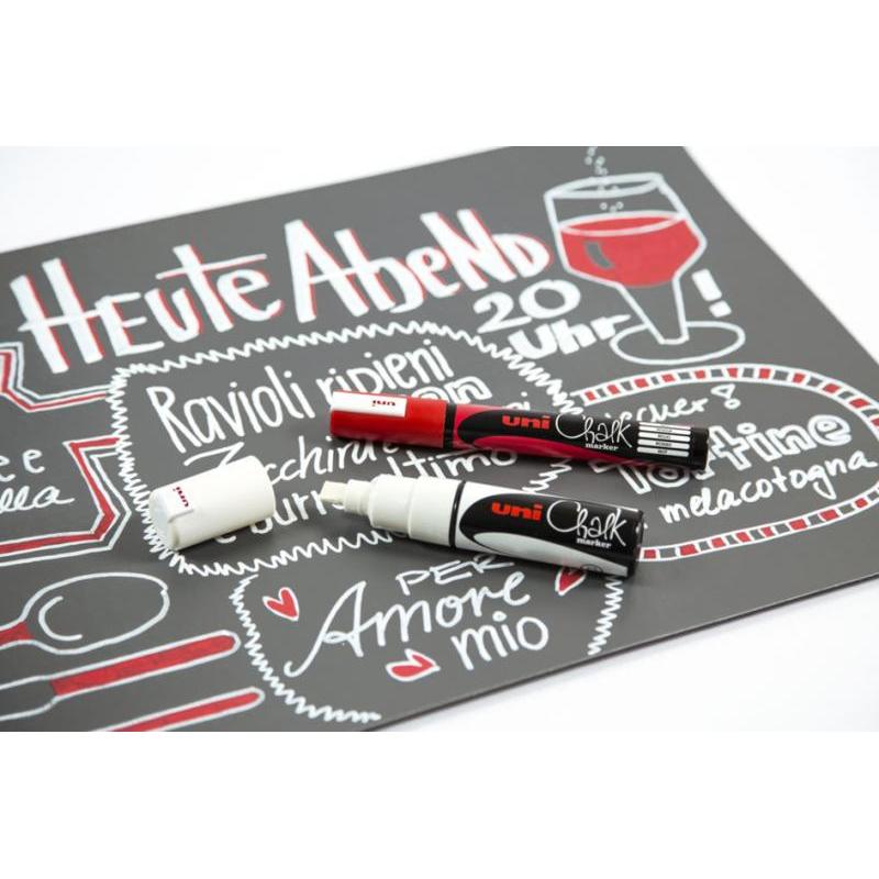 Thumbnail - Uni-ball, Marker, Chalk-Marker - PWE-K - Kreidemarker (Weiss, 15 mm, 1 x)