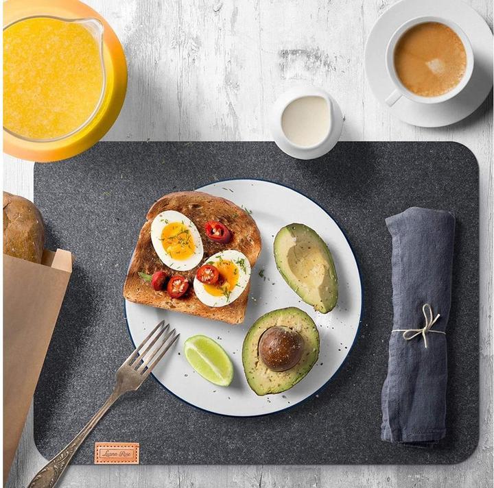 Actual product image Rose Tischset 44 x 32 cm, Anthrazit, 12er-Set (12 pcs., 44 x 32 cm)