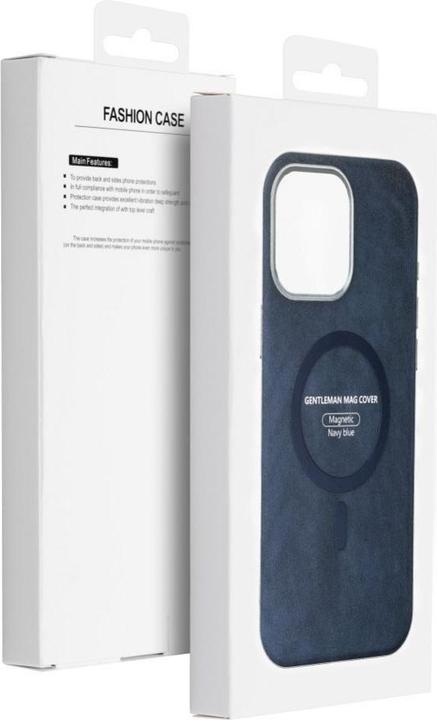 Actual product image 4Kom Back panel cover OEM GENTLEMAN MAG COVER Case compatible with MagSafe for IPHONE 11 navy blue (Apple iPhone 11)