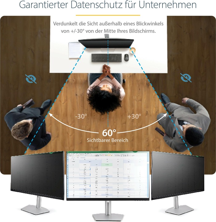 Actual product image StarTech .com Monitor Privacy Screen for 61,00cm (24") Display (24", 16 : 9)