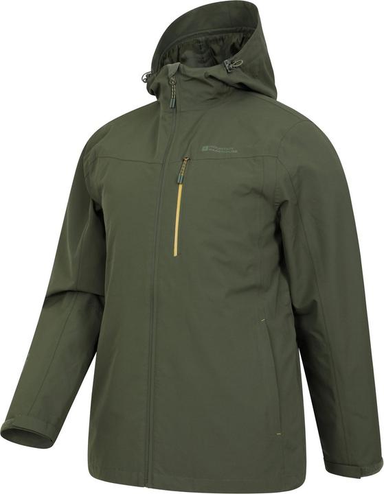 Actual product image Mountain Warehouse Mens Brisk Extreme Colour Block Waterproof Jacket (3XL)