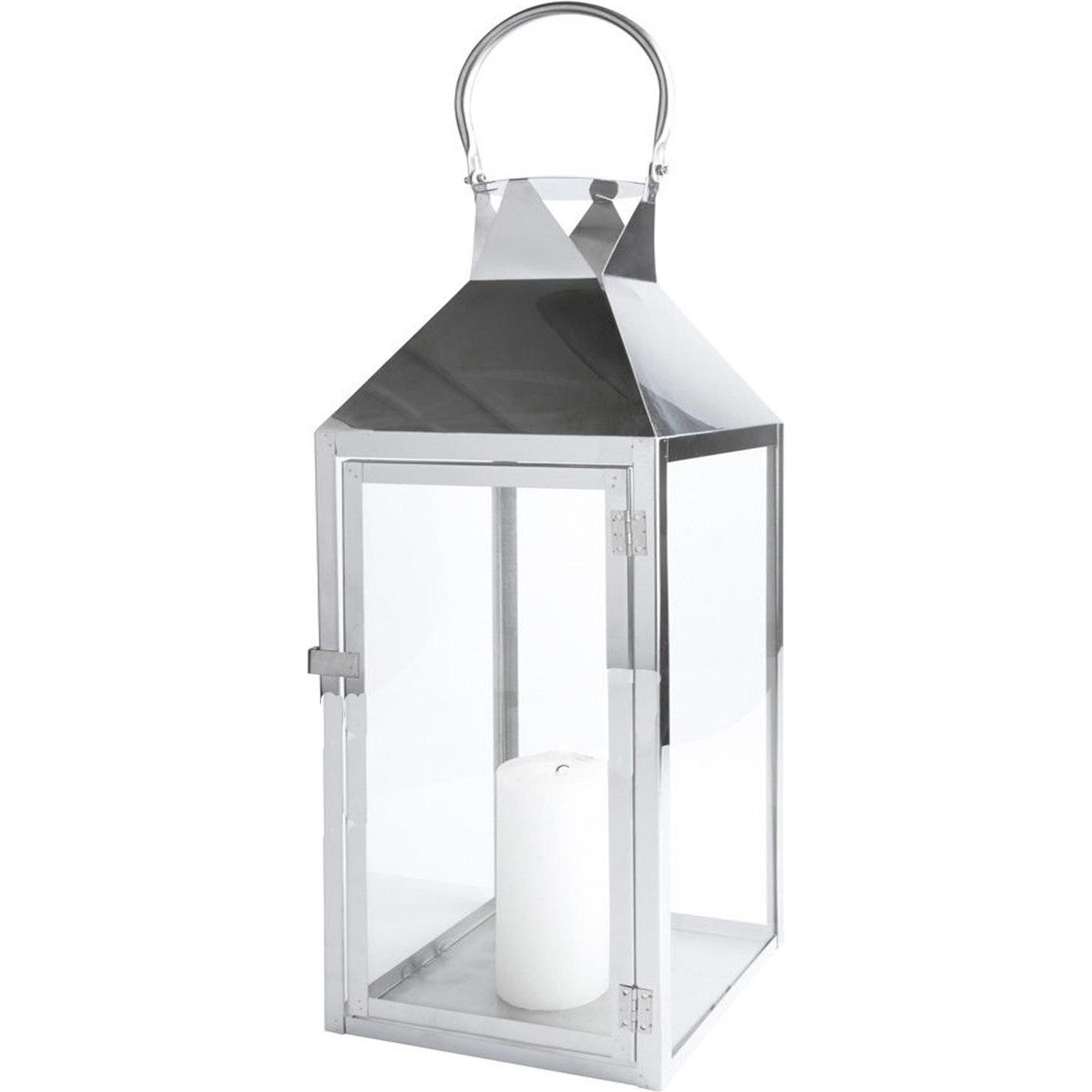 Mojawo, Laterne, XXL Windlicht Edelstahl Gartenlaterne 54cm (1 x)