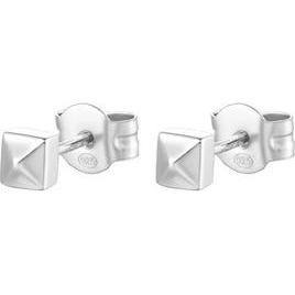 Rosato, Ohrringe, - Minimalist silver stud earrings Cubica RZCU59