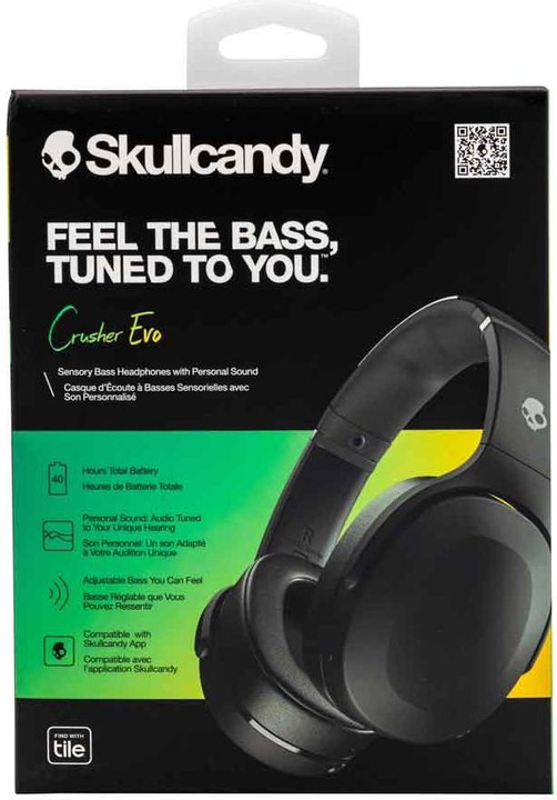 Immagine prodotto Skullcandy Crusher Evo (Nessuna soppressione del rumore, 40 h, Senza fili, Cablato)