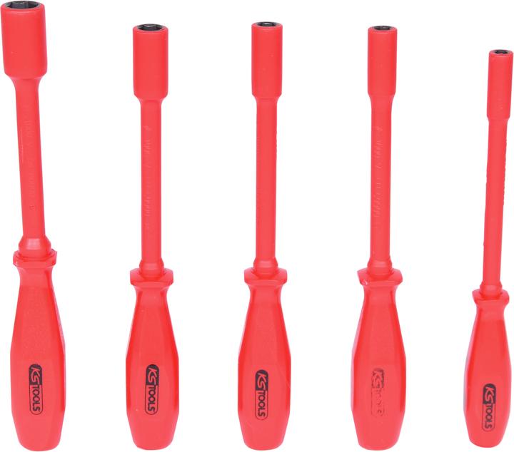 Produktbild KS Tools Isolierter Stecknuss-Schraubendreher-Satz, 6-kant, 5-tlg. (6-Kant)