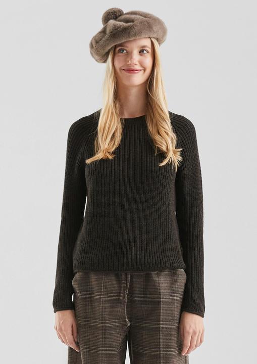 Produktbild S.Oliver Strickpullover Melierter Strickpullover mit Raglanärmeln (XL)