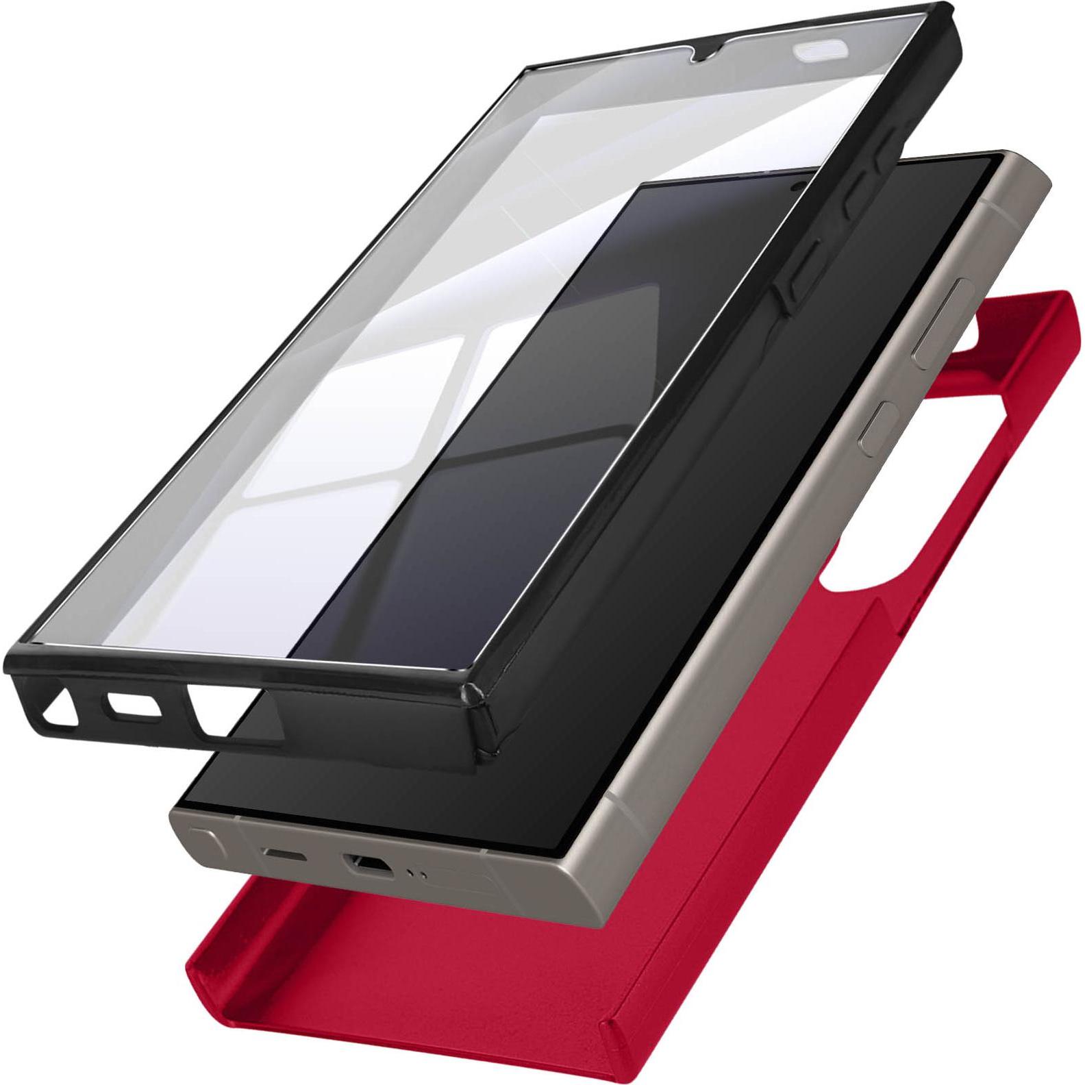 Thumbnail - Avizar ClearGuard Case Series (Samsung Galaxy S24 Ultra), Smartphone Hülle, Rot