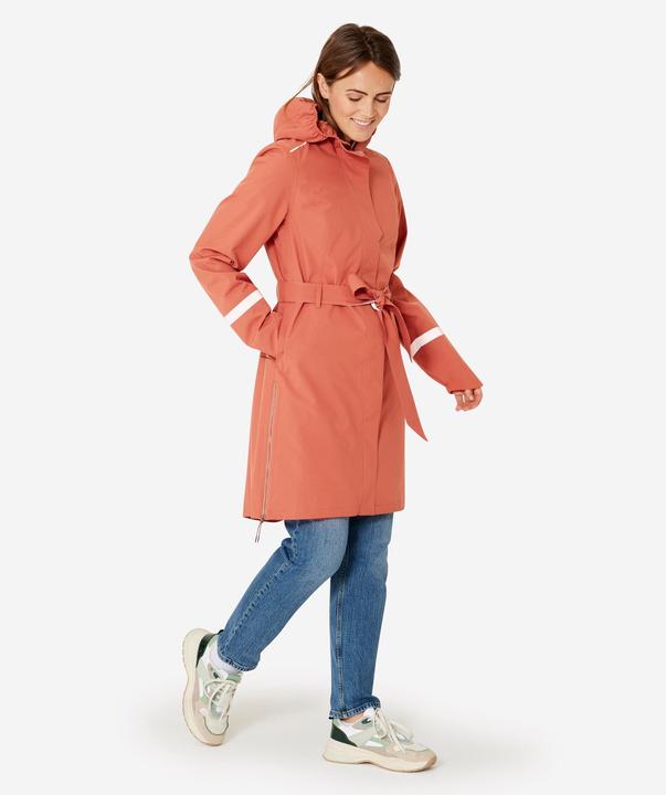 Produktbild Btwin Regentrenchcoat City 940 wasserdicht Damen terracotta (L)