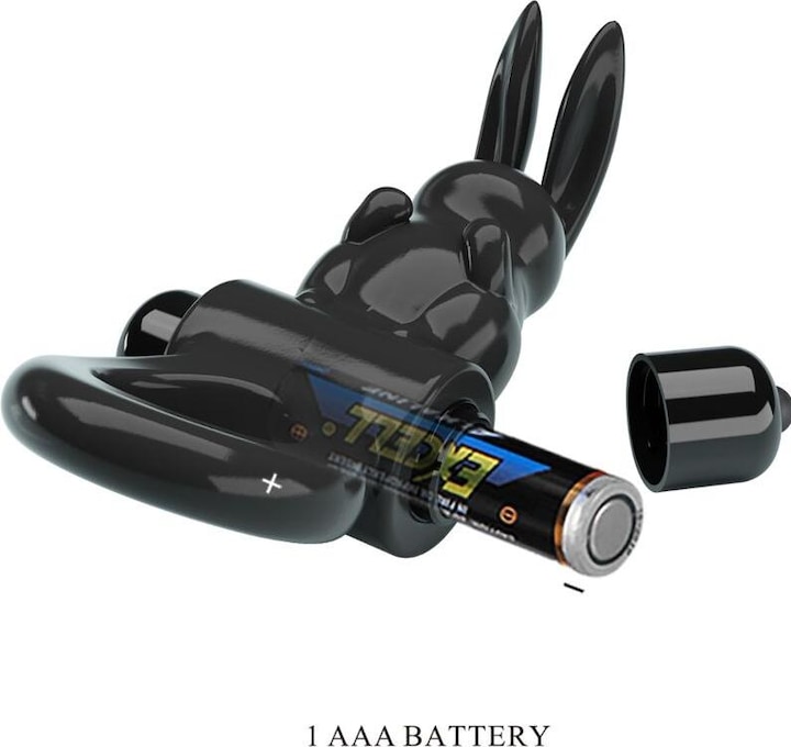 Produktbild Pretty Love - Aufregender Ring Rabbit Vibratorring 10 Vibrationen Schwarz (2.40 cm)
