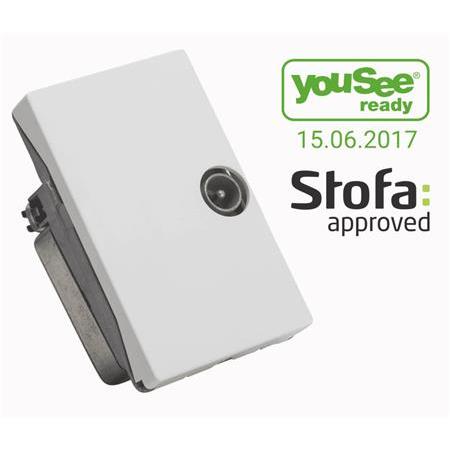 Triax TD101E TV hvid, til FUGA 50x77, Parabola + Antenna, Bianco