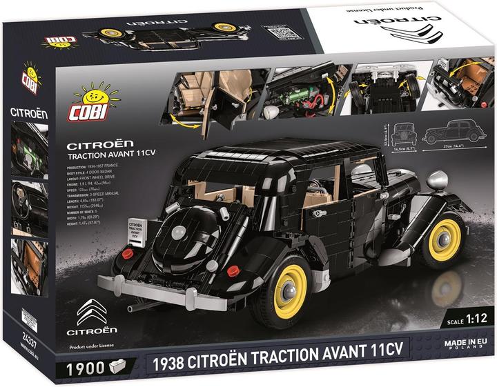 Actual product image Cobi 24337 passenger cars Citroen Traction Avant 11CV 1938 1900 klocków