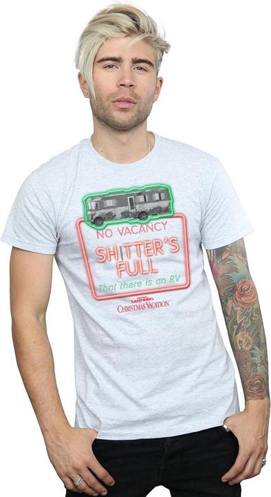 Immagine prodotto National Lampoon´s Vacation National Lampoon's Christmas Vacation Greyscale No Vacancy Maglietta Uomo (XXL)