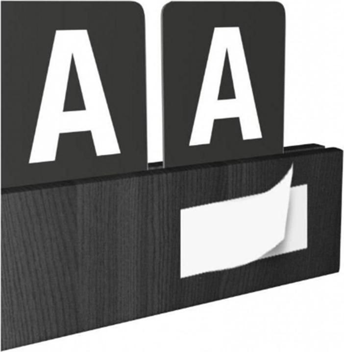 Produktbild Securit Buchstabenleiste schwarz (1.5 x 35.5 x 30 cm)