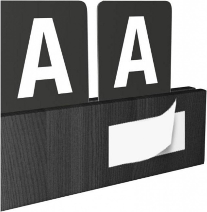Produktbild Securit Buchstabenleiste schwarz (1.5 x 35.5 x 30 cm)