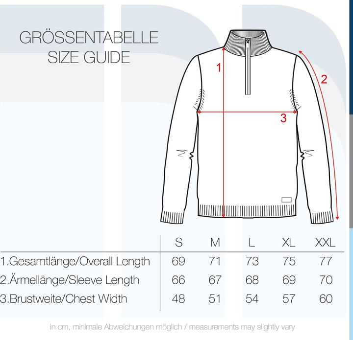 Actual product image Solid Norwin Men's Jumper Chunky Knit Pullover Troyer (XL)
