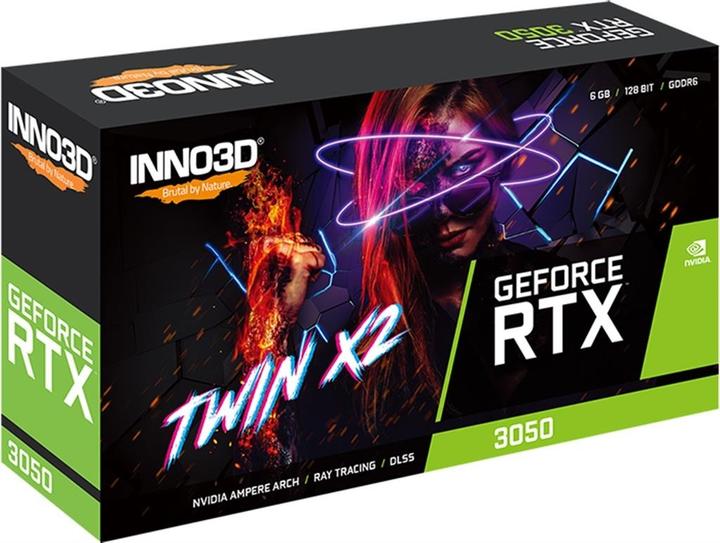 Image du produit Inno3D RTX3050 Twin X2 6Go GDDR6 HDMI DVI DP (6 Go)