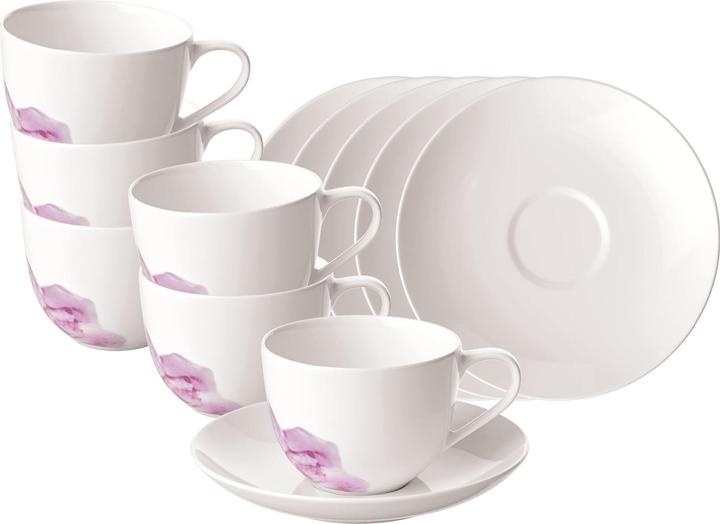 Produktbild Villeroy & Boch Rose Garden Kaffeetassen mit Untertassen (160 ml, 12 x)