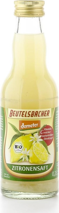 Image du produit Beutelsbacher Jus de citron bio, 200 ml (1 x 20 cl)