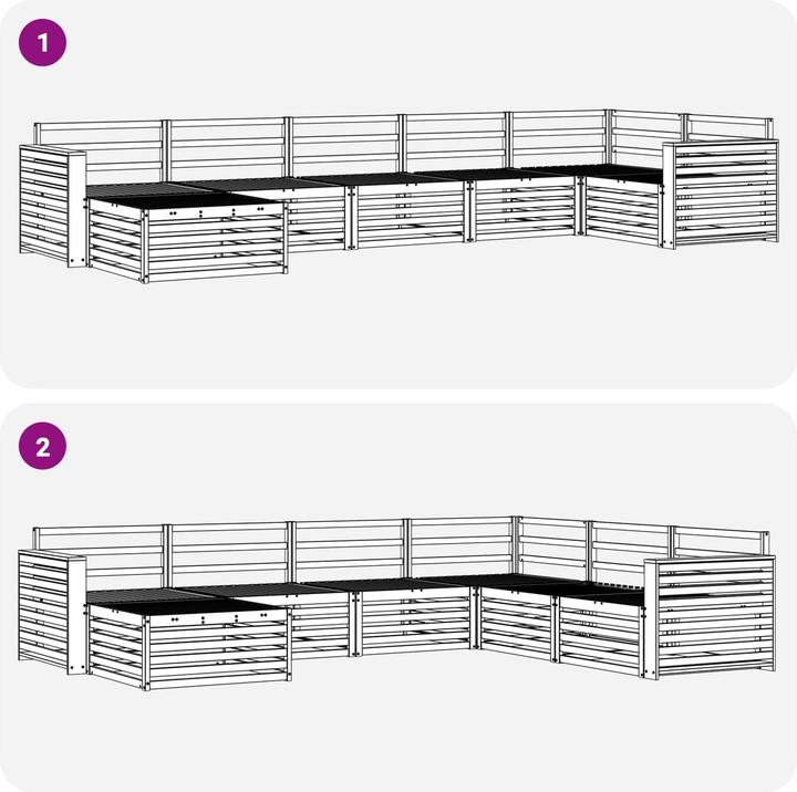 Produktbild vidaXL Outdoor-Sofa