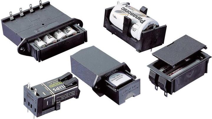 Produktbild Bopla Batteriehalter 2 Mignon (AA), 9 V Block Lötanschluss (L x B x H) 37 x 65 x 21.5 mm 46300000