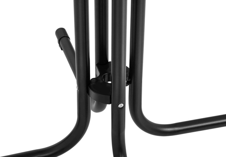 Actual product image Royal Catering High Top Bar Table - Ø 80 cm - folding - black (80 x 80 x 111 cm)