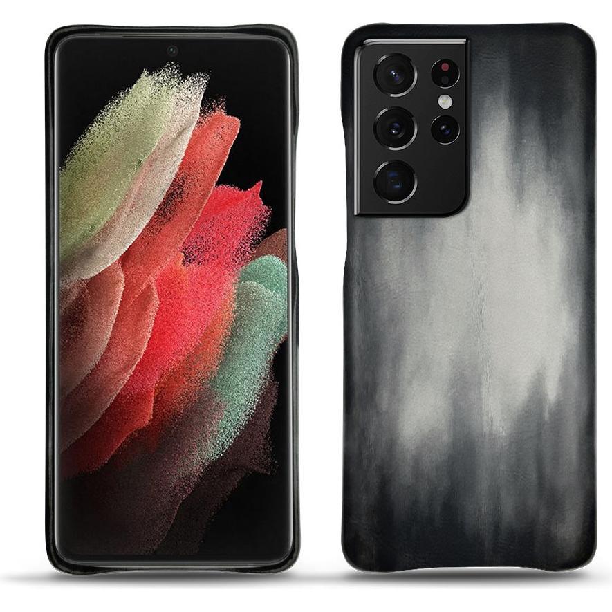 Noreve Lederschutzhülle (Samsung Galaxy S21 Ultra), Smartphone Hülle, Grau