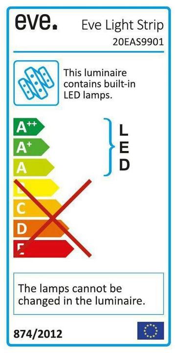 Energy Label Eve Light Strip (Multicoloured, 200 cm, Indoor)
