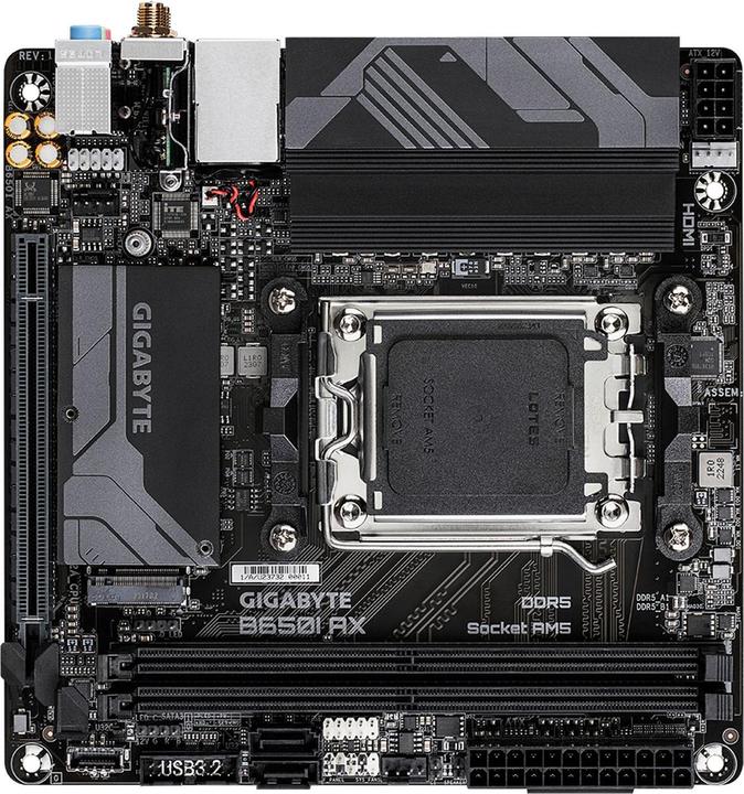 Immagine prodotto Gigabyte B650I AX (AM5, AMD B650, Mini-ITX)