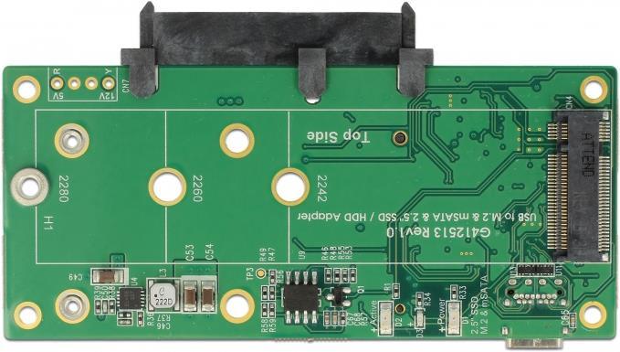 Produktbild Delock SATA / M.2 / mSATA zu USB Type-C Konverter