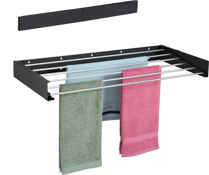 Actual product image Relaxdays Wall-mounted laundry rack (6 m)