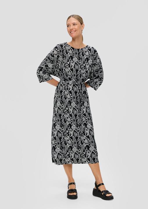 Image du produit s.Oliver Kleid Midi-Kleid mit Plisseefalten (36)