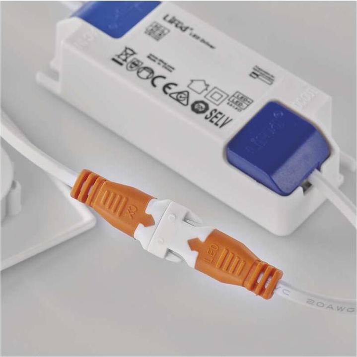 Produktbild Emos LED-Einbauleuchte NEXXO, quadratisch, weiss, 18W, warmweiss (1500 lm)