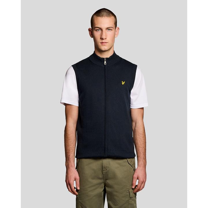 Produktbild Lyle and Scott Merino Baumwoll-Full-Zip-Weste (S)