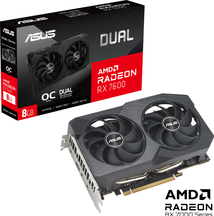 Immagine prodotto ASUS Doppia Radeon RX 7600 V2 OC Edition (8 GB)