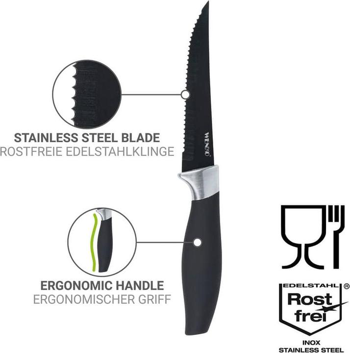 Image du produit Wenko Couteau à steak Otis 4 pcs (4 pcs, Set de couverts)