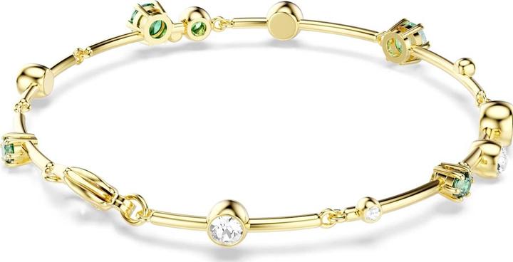 Actual product image Swarovski Constella Armband Verschiedene Schliffe Grün Goldlegierungsschicht (20 cm, Swarovski Metal)