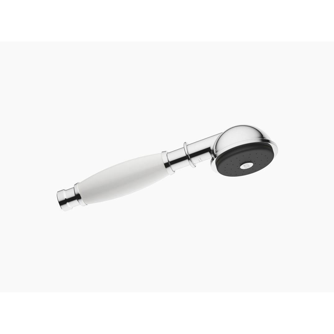 Dornbracht, Duschbrause, Madison Metall-Handbrause mit Porzellangriff (weiss), 28002970 (9 l/min)