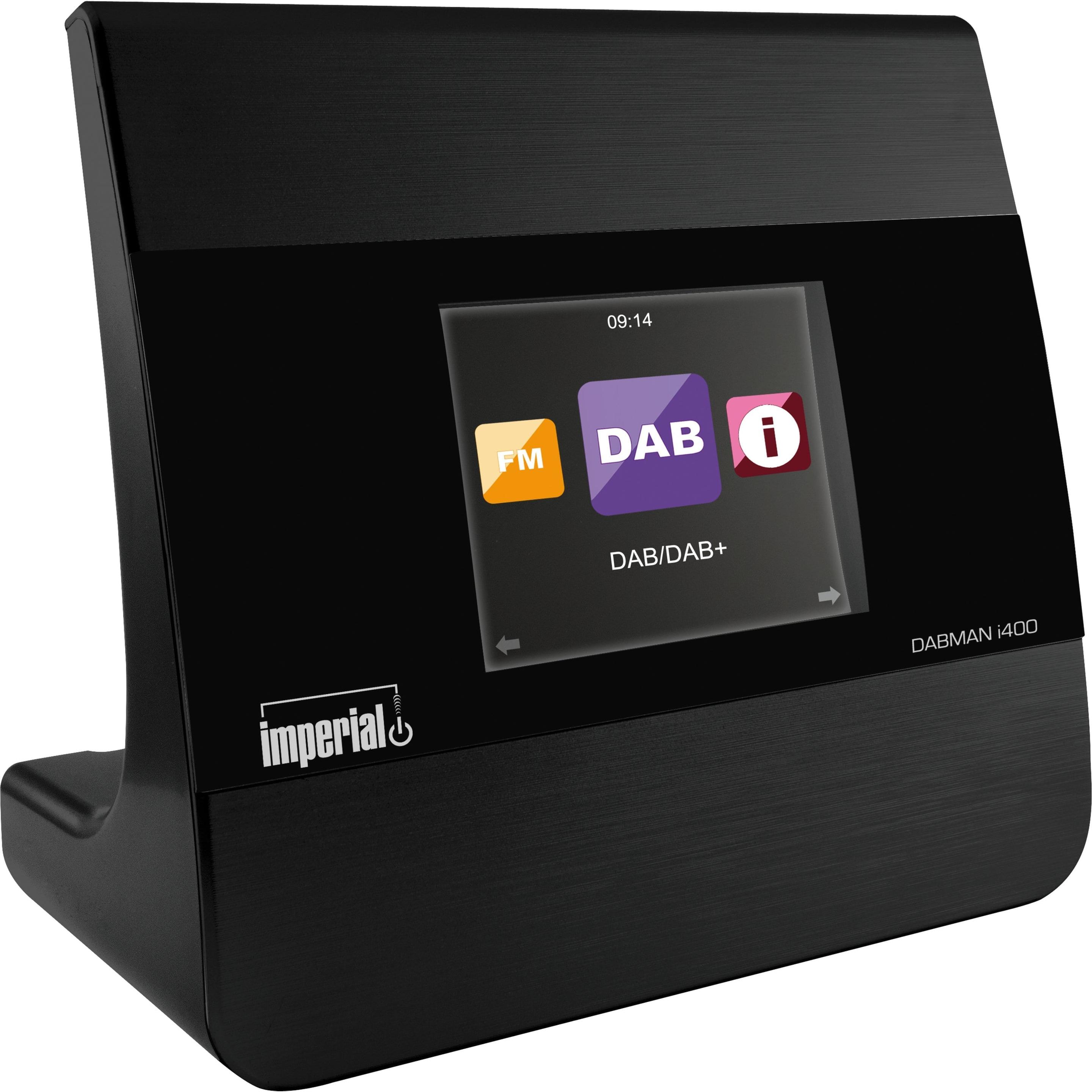 Imperial Dabman i400 (Internetradio, DAB+, UKW, FM, Bluetooth, WLAN), Radio, Schwarz