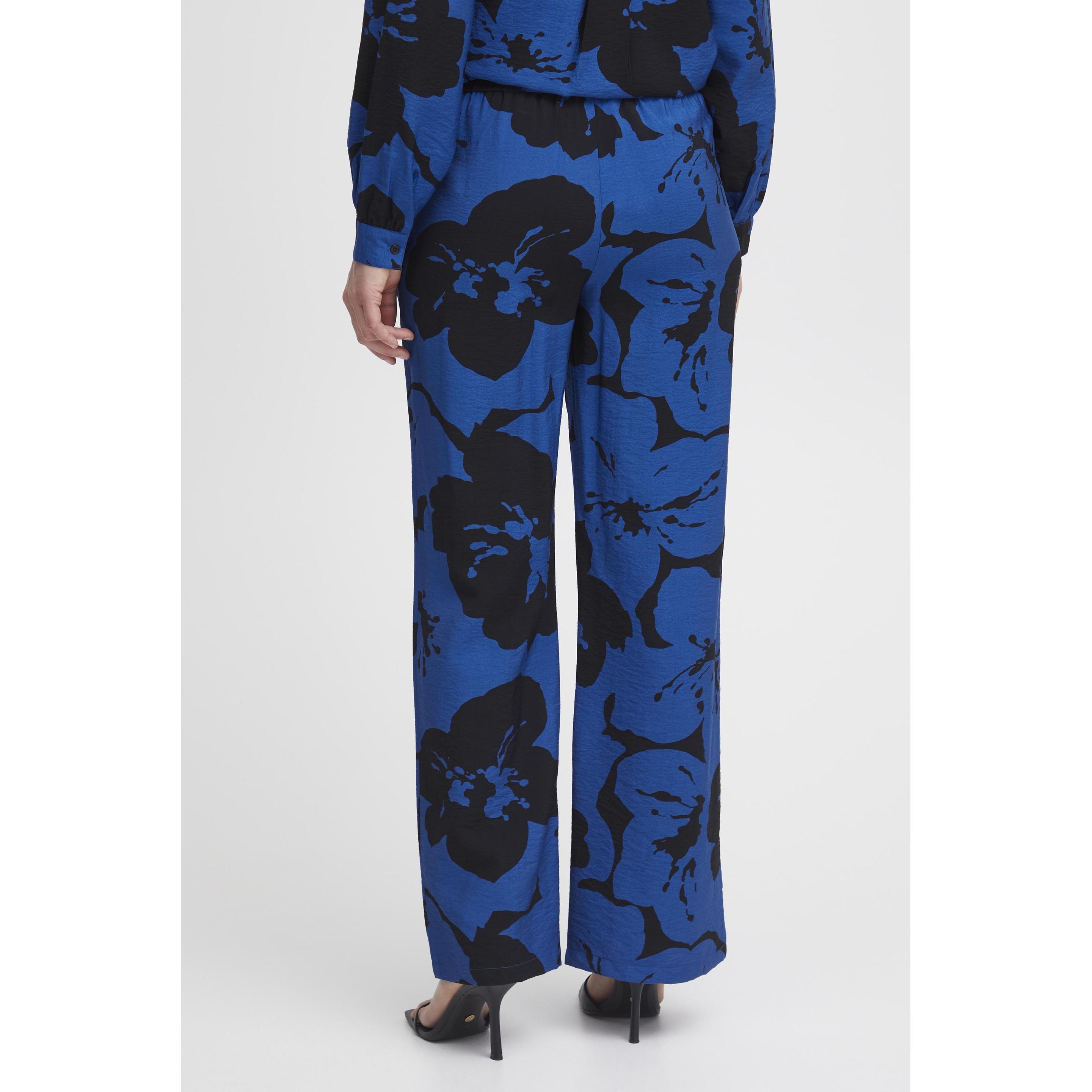 B.young, Damen, Hosen, Ibine AOP, Blau, (44)
