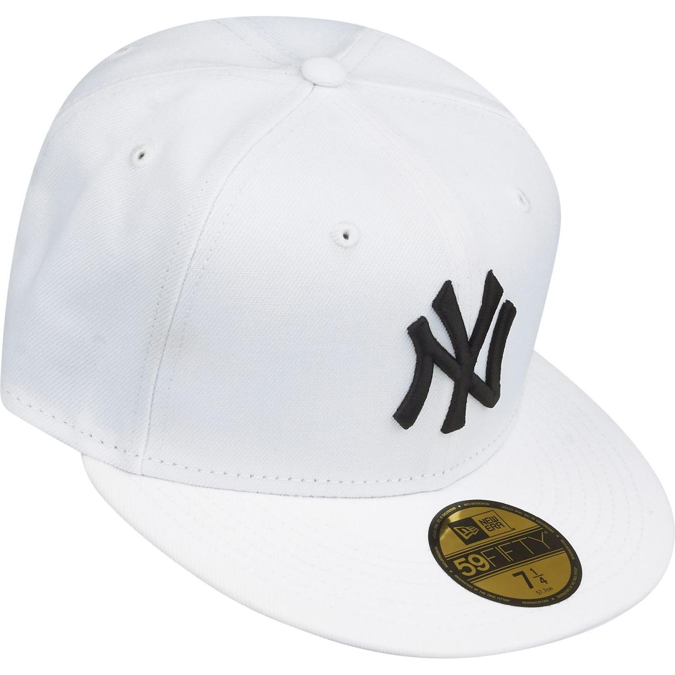 Thumbnail - New Era, Herren, Cap, 59Fifty Fitted Cap - MLB New York Yankees - 7 1/8, Weiss, (7 1/8)