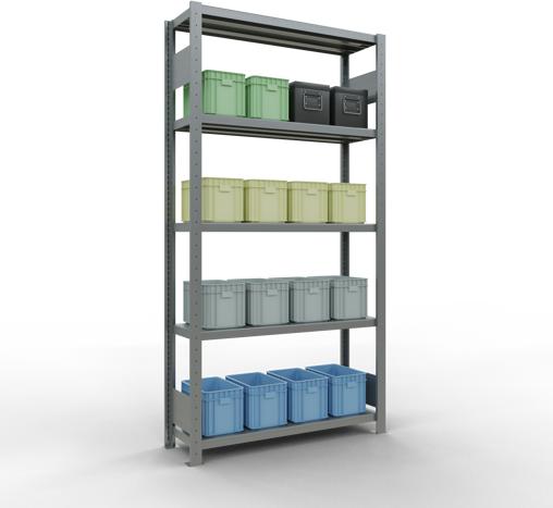 Actual product image Schulte Lagertechnik MULTIplus330 basic racking system with length ledgers
