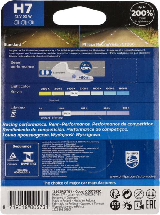 Produktbild Philips RacingVision GT200 (H7)