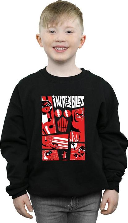Actual product image Disney Boys The Incredibles Collage Sweatshirt (140, 146)