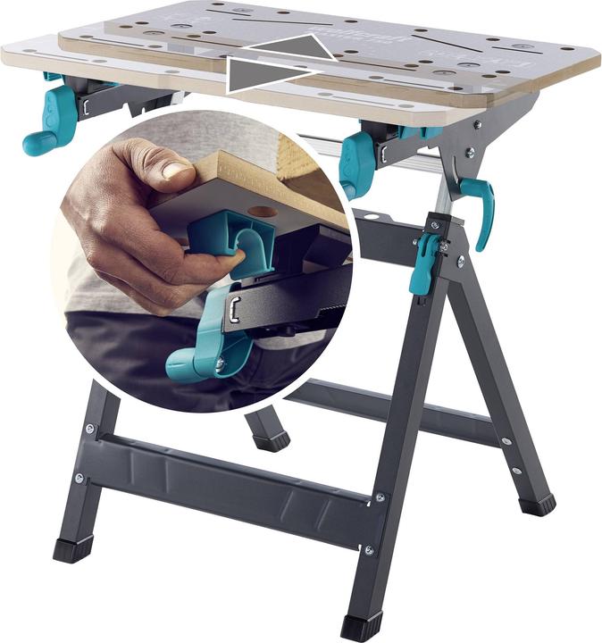 Immagine prodotto wolfcraft 1 Tavolo di serraggio MASTER 750 ERGO (70 cm, 68 cm)