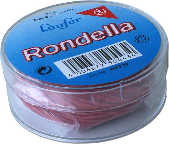 Actual product image Läufer L "ufer rubber rings RONDELLA in tin, red, 85 mm, 25 g (1 pcs.)