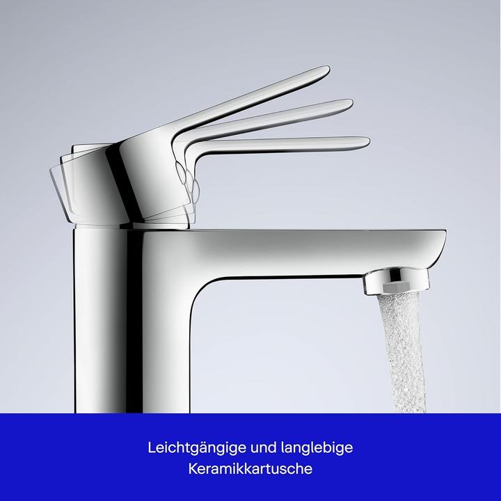 Immagine prodotto Duravit Miscelatore monocomando per lavabo D-Code M FreshStart e Minusflow, con scarico a ribalta