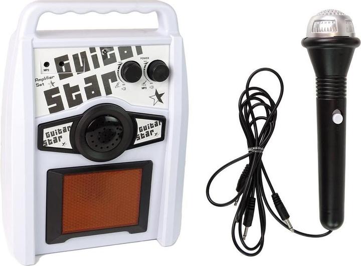 Lean Toys E-Gitarren-Set mit Mikrofon