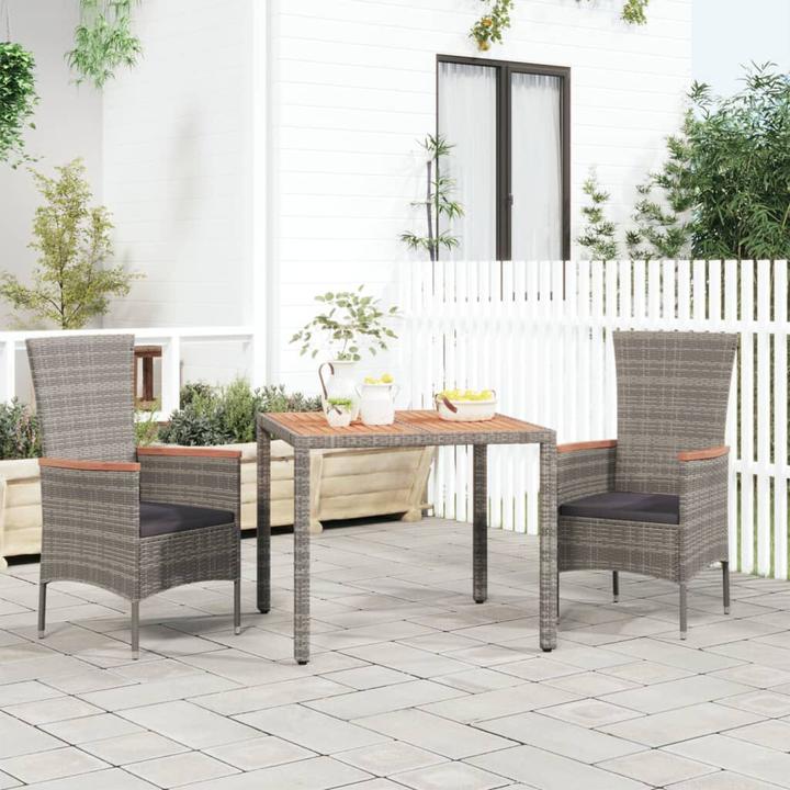 Produktbild vidaXL Gartentisch mit Holzplatte (90 x 90 x 75 cm)
